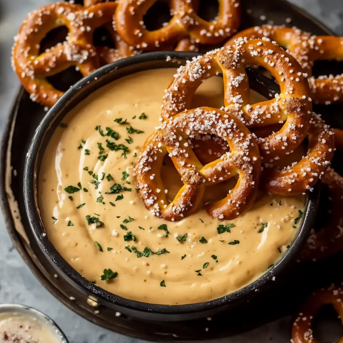 Beer Cheese Dip With Pretzels