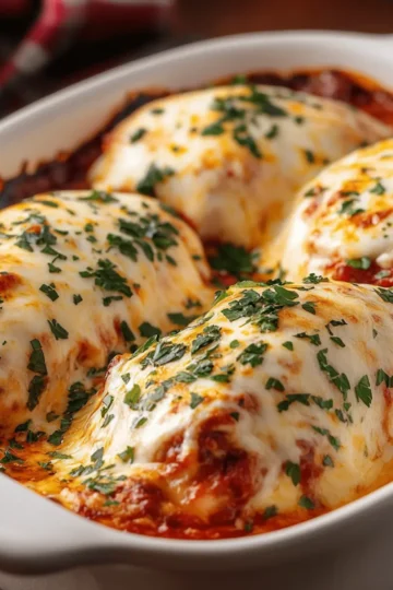Cheesy Mozzarella Chicken Bake