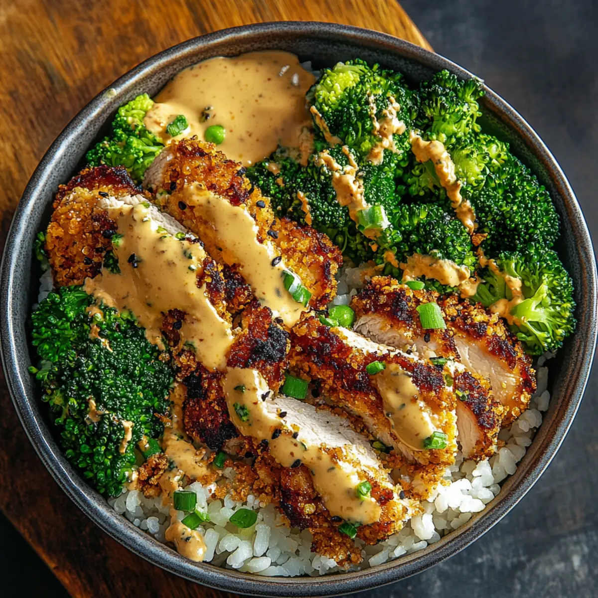 Chicken Broccoli Smash Bowls