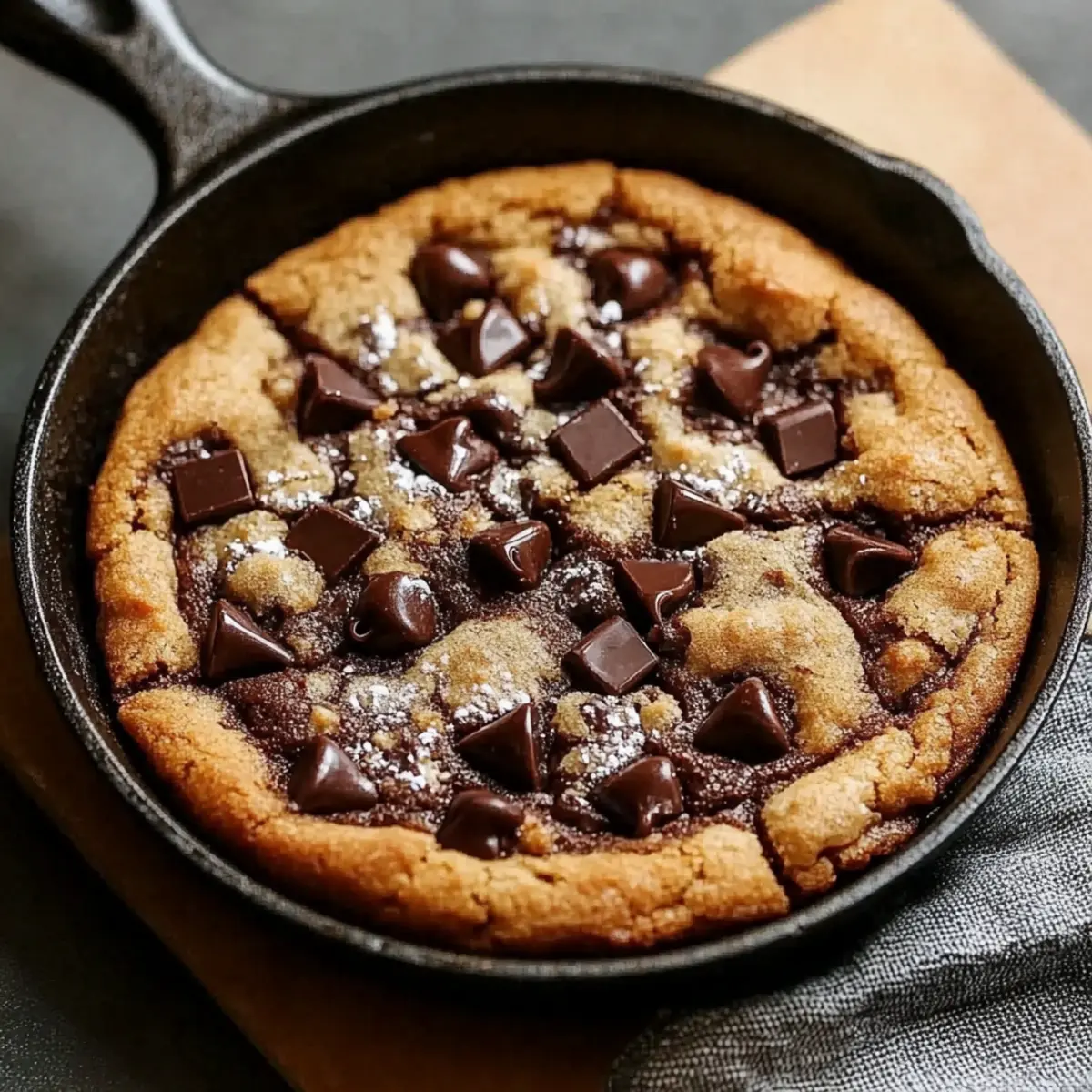 Chocolate Chip Skillet Cookie