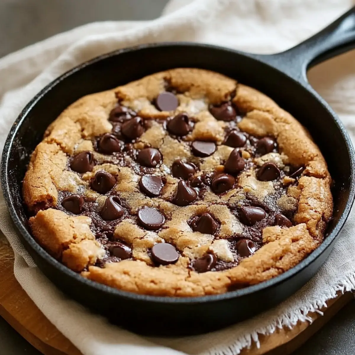 Chocolate Chip Skillet Cookie