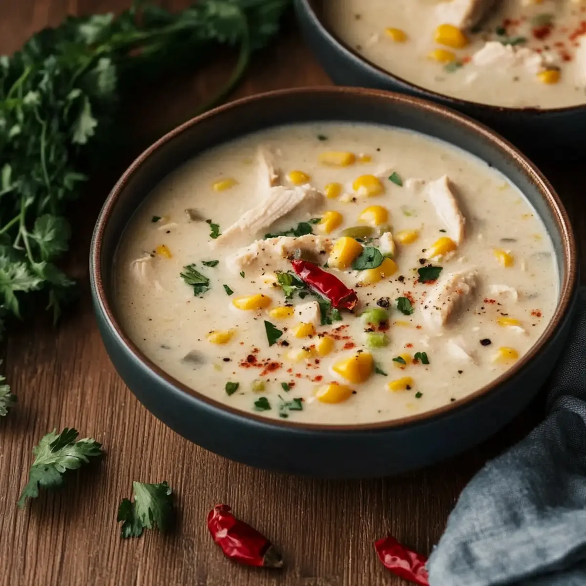 Creamy Chicken Corn Soup