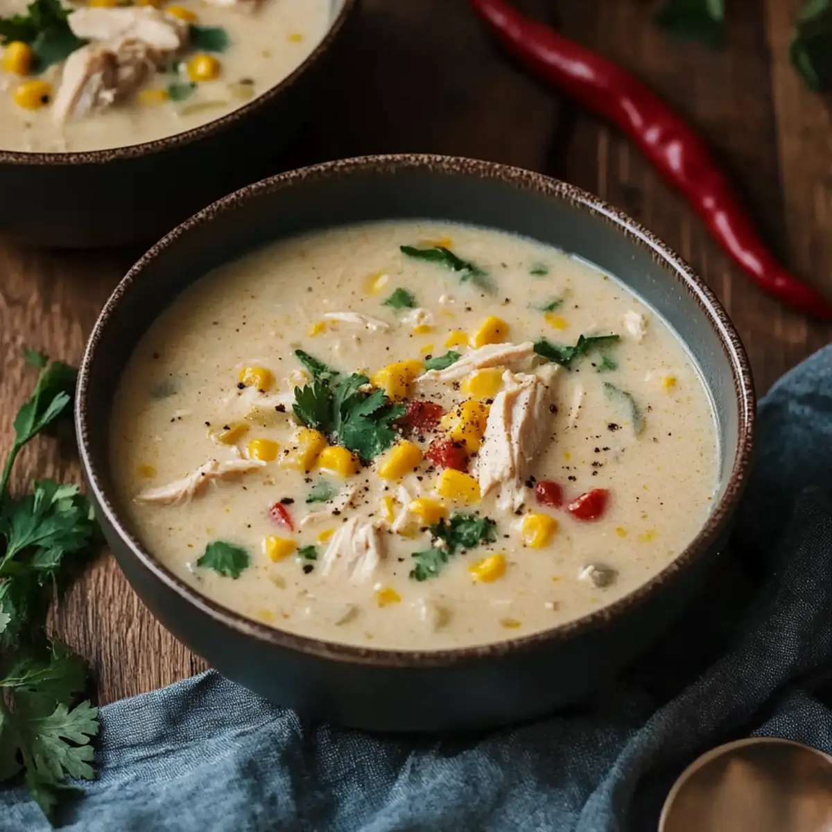 Creamy Chicken Corn Soup