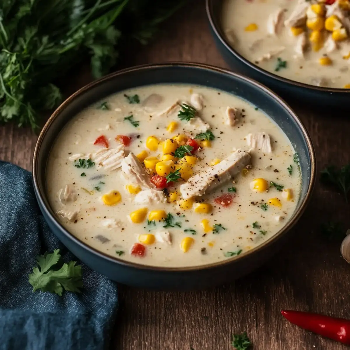 Creamy Chicken Corn Soup