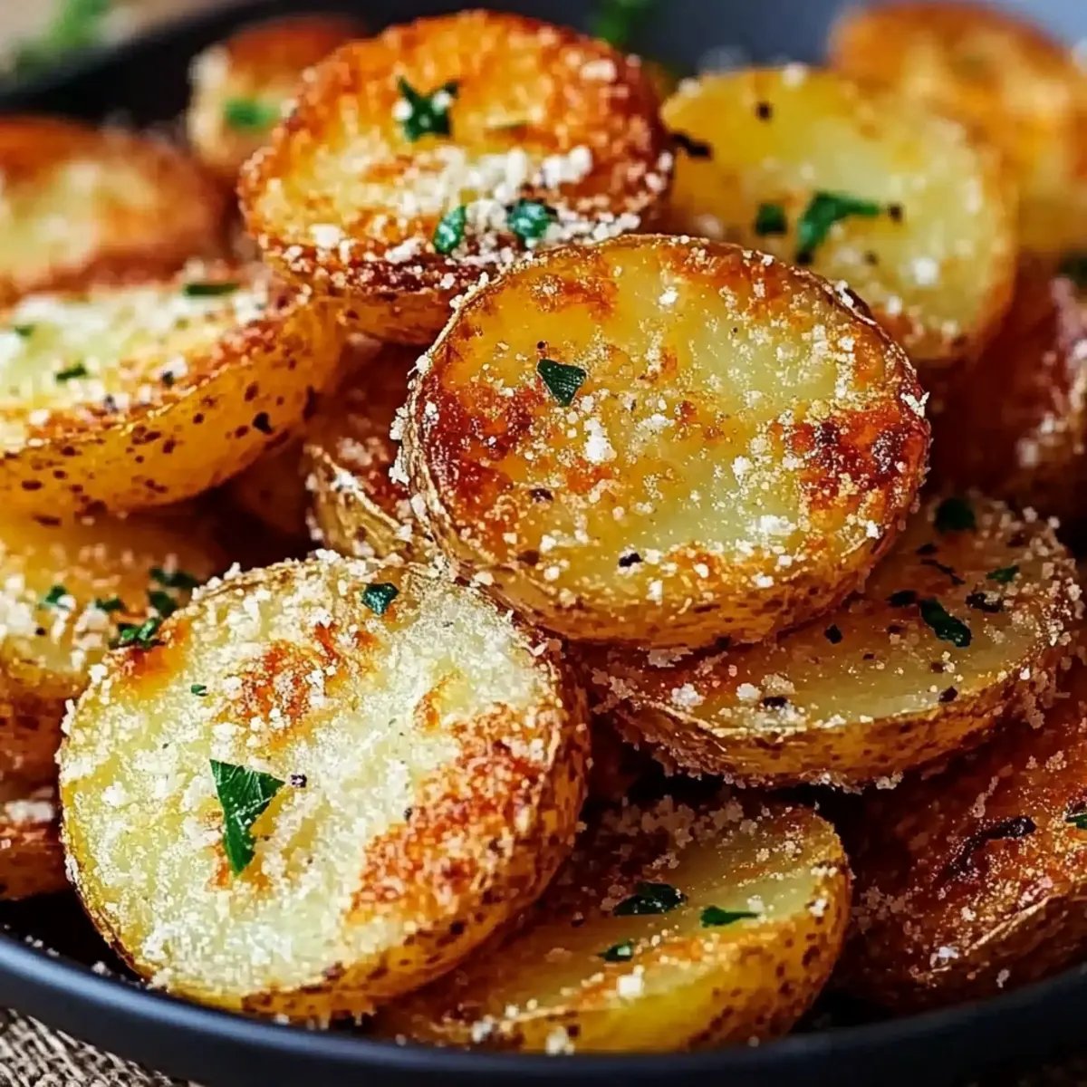 Crispy Parmesan Potato Rounds