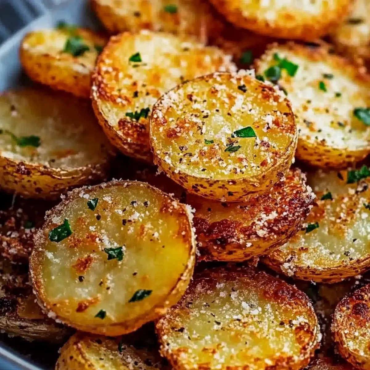 Crispy Parmesan Potato Rounds