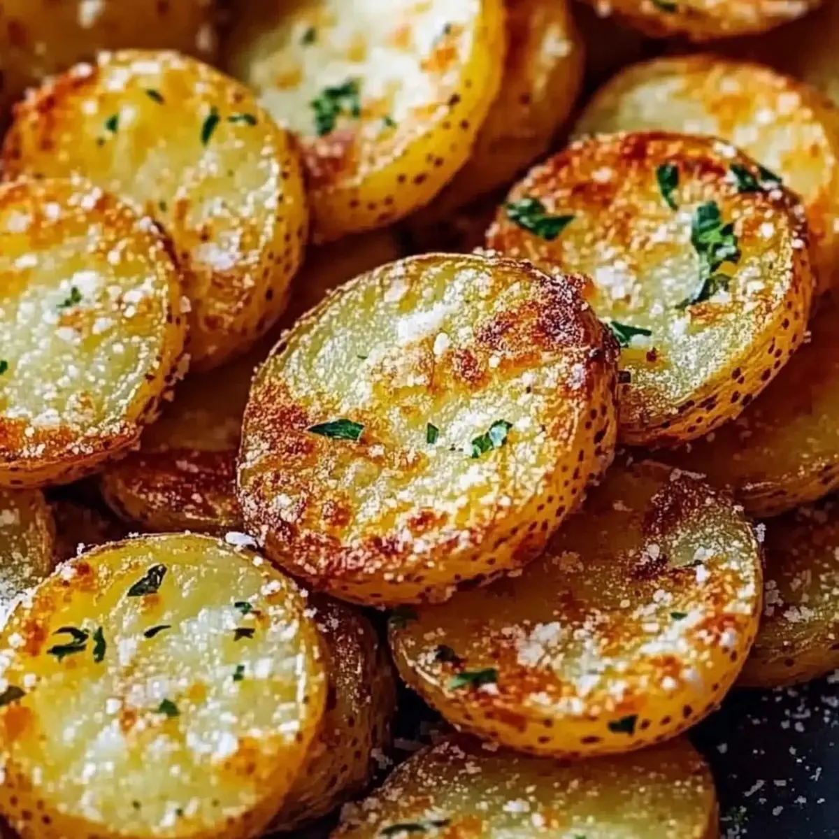 Crispy Parmesan Potato Rounds