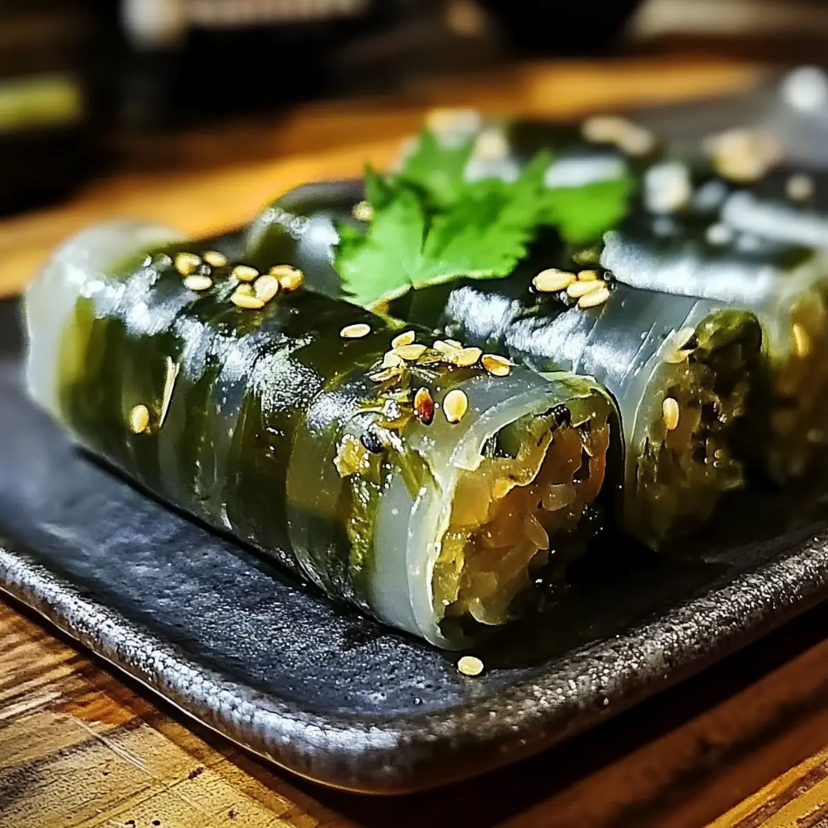 Glass Noodle Seaweed Rolls (Gimmari)
