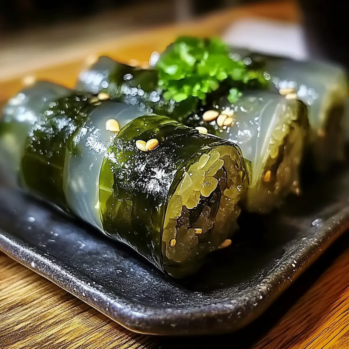 Glass Noodle Seaweed Rolls (Gimmari)