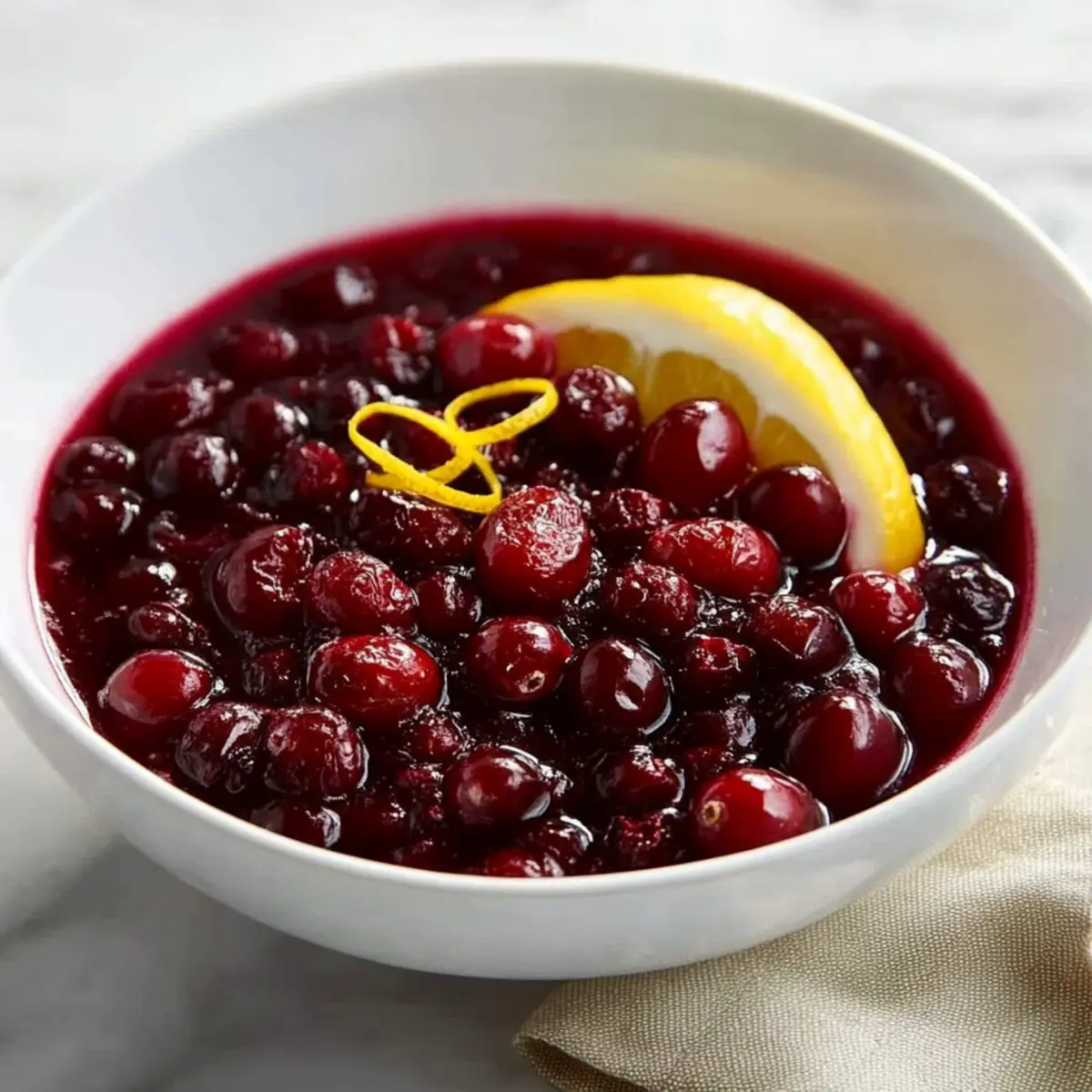 Lemon-Kissed Cranberries
