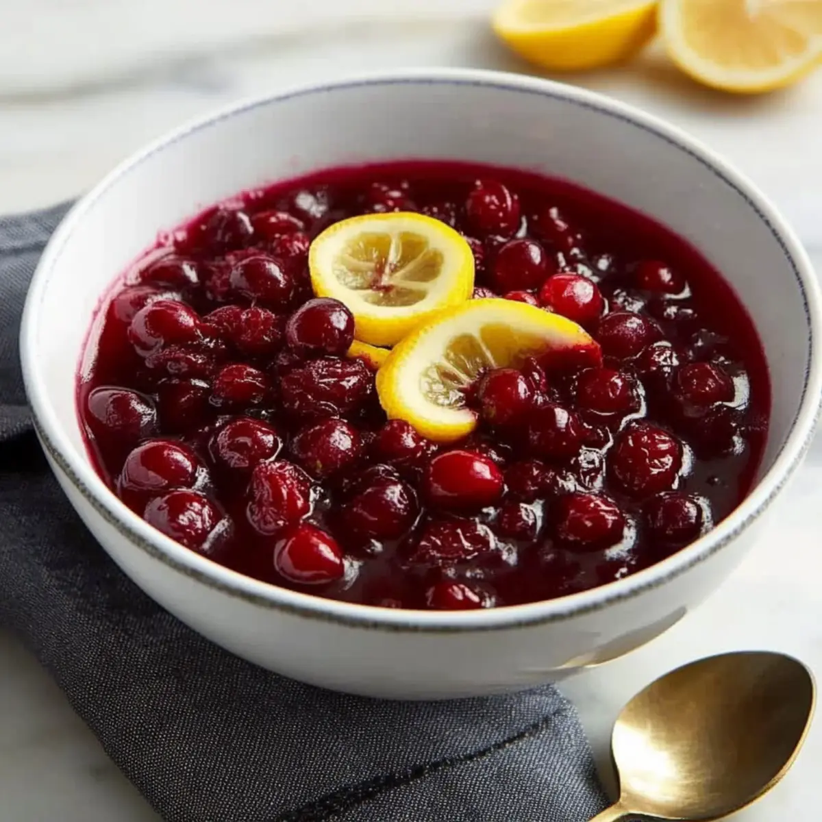 Lemon-Kissed Cranberries