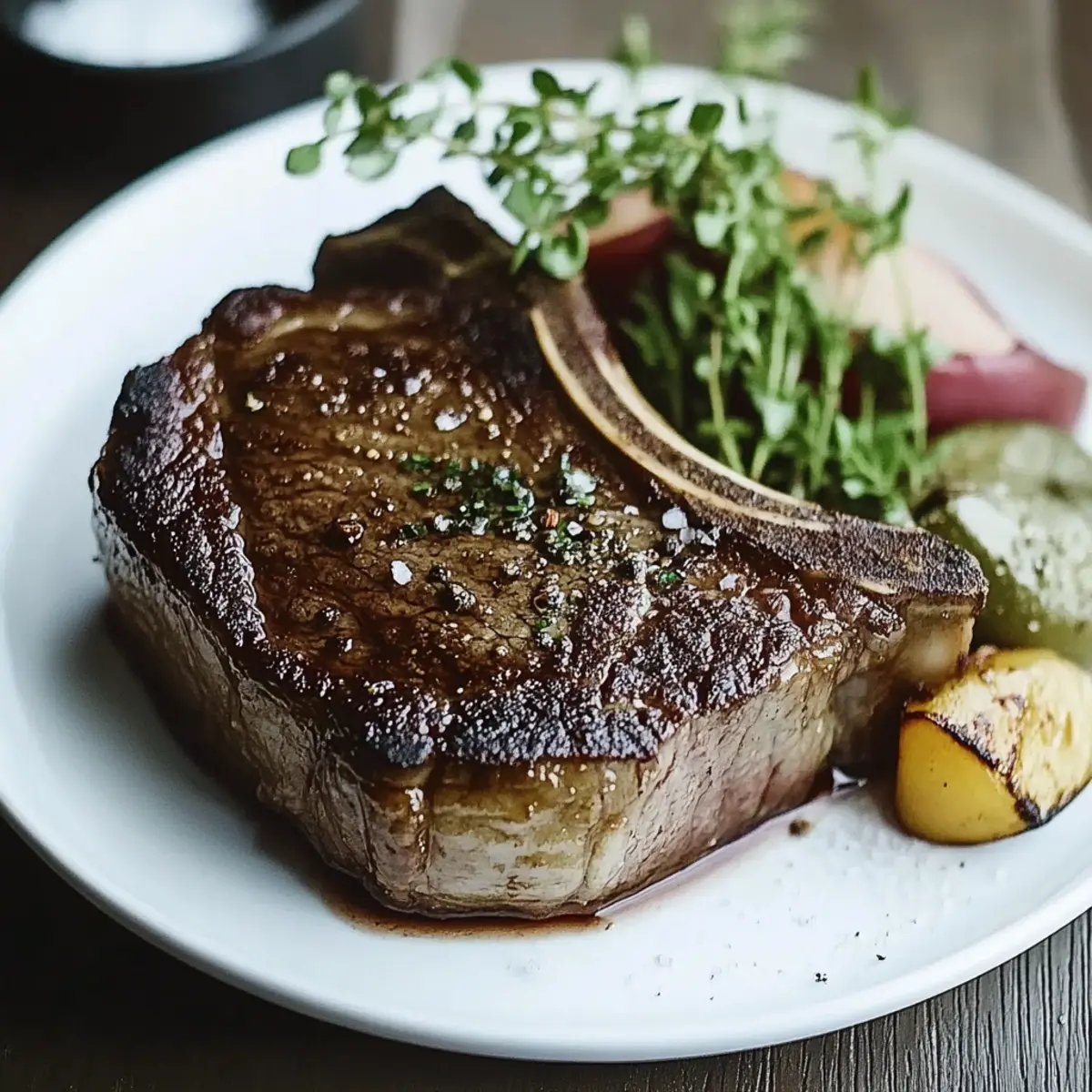 Pan Seared Ribeye Steak