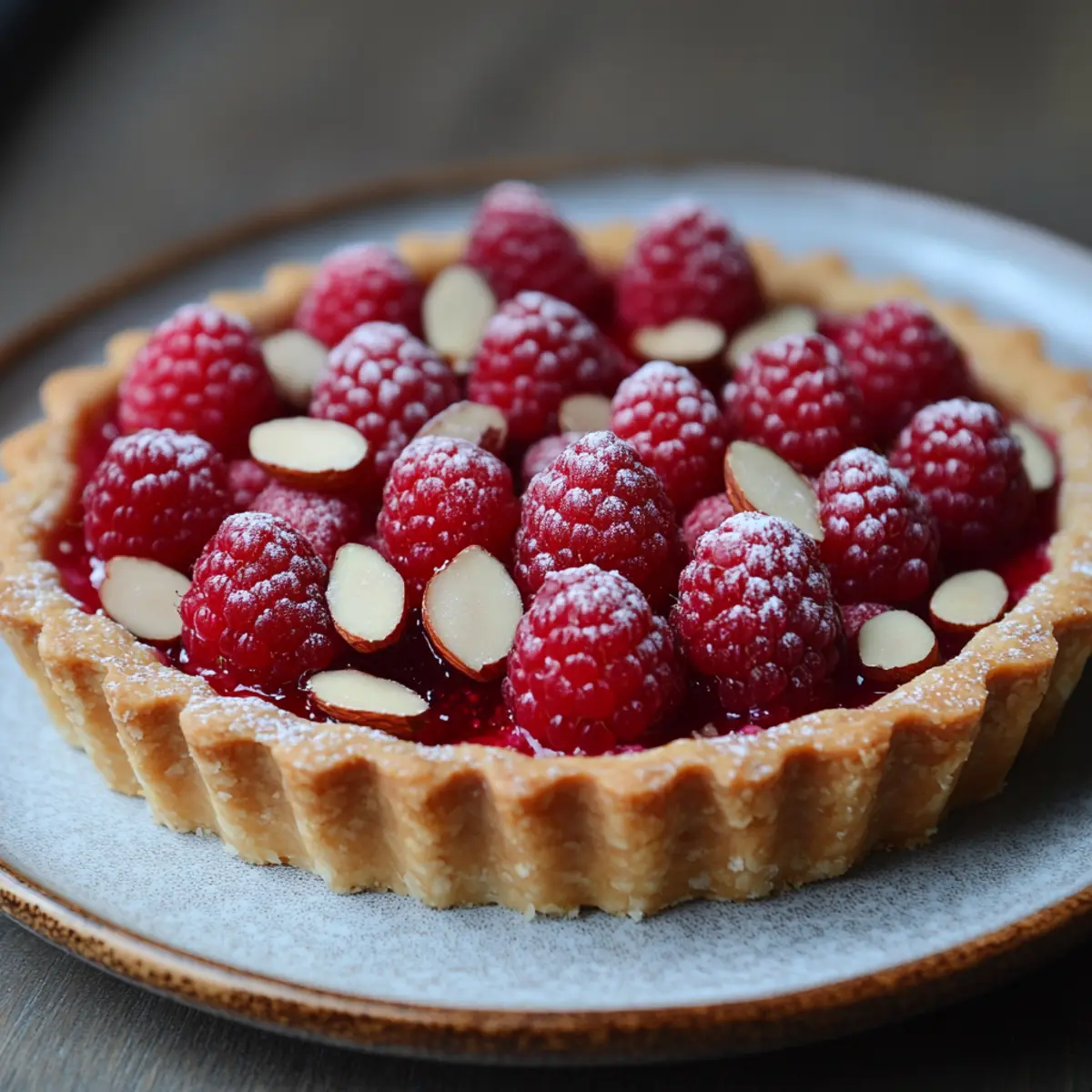 Raspberry Almond Tart