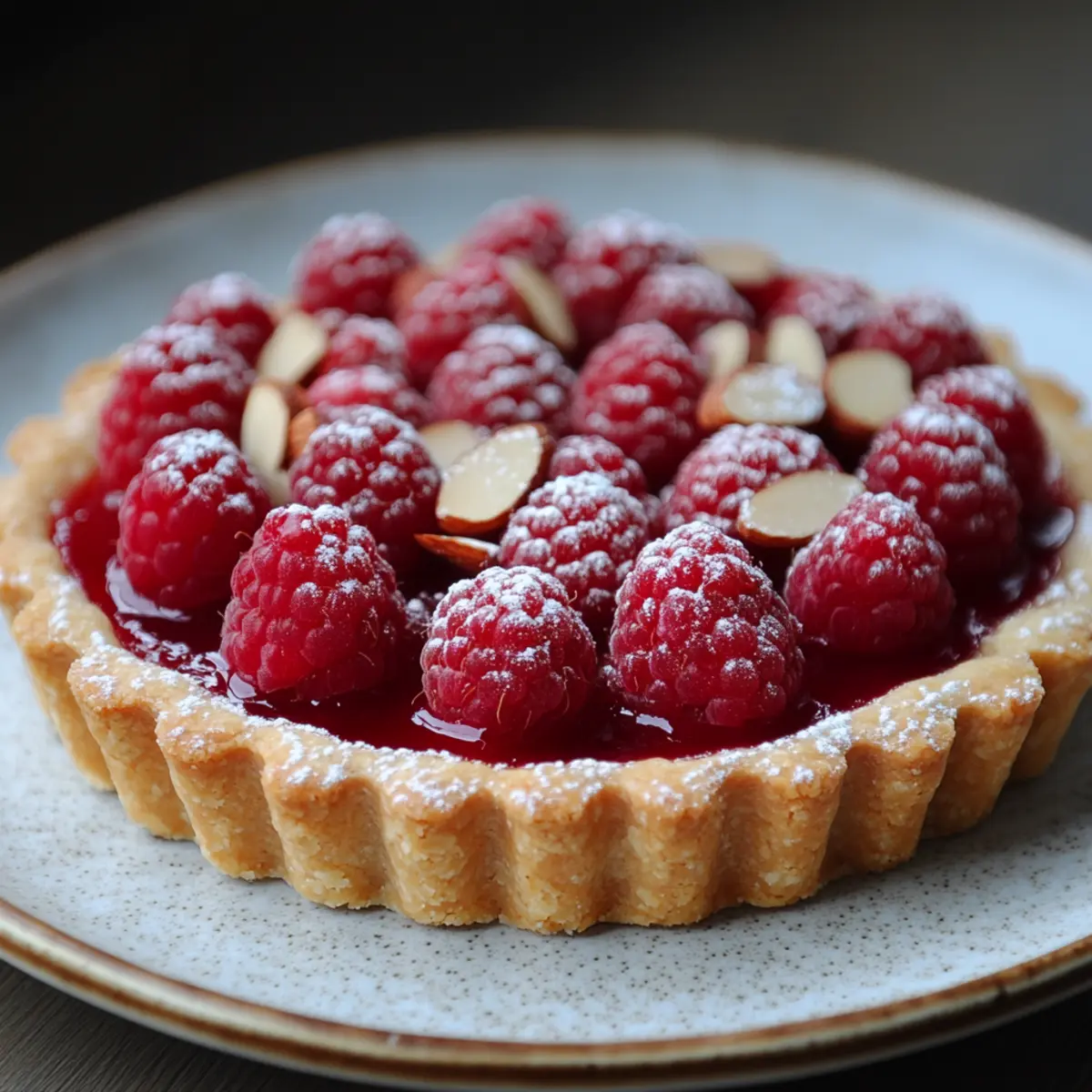 Raspberry Almond Tart