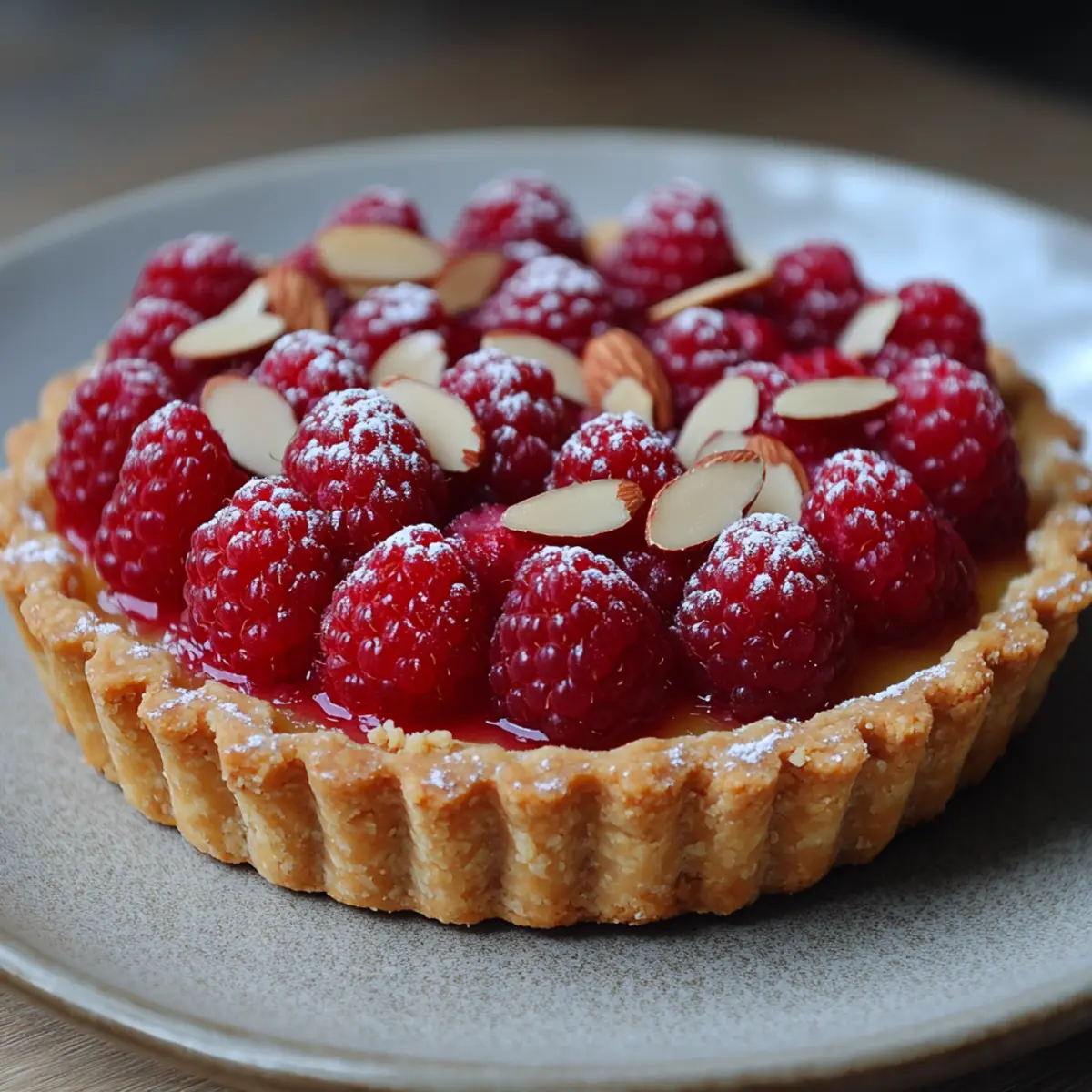 Raspberry Almond Tart