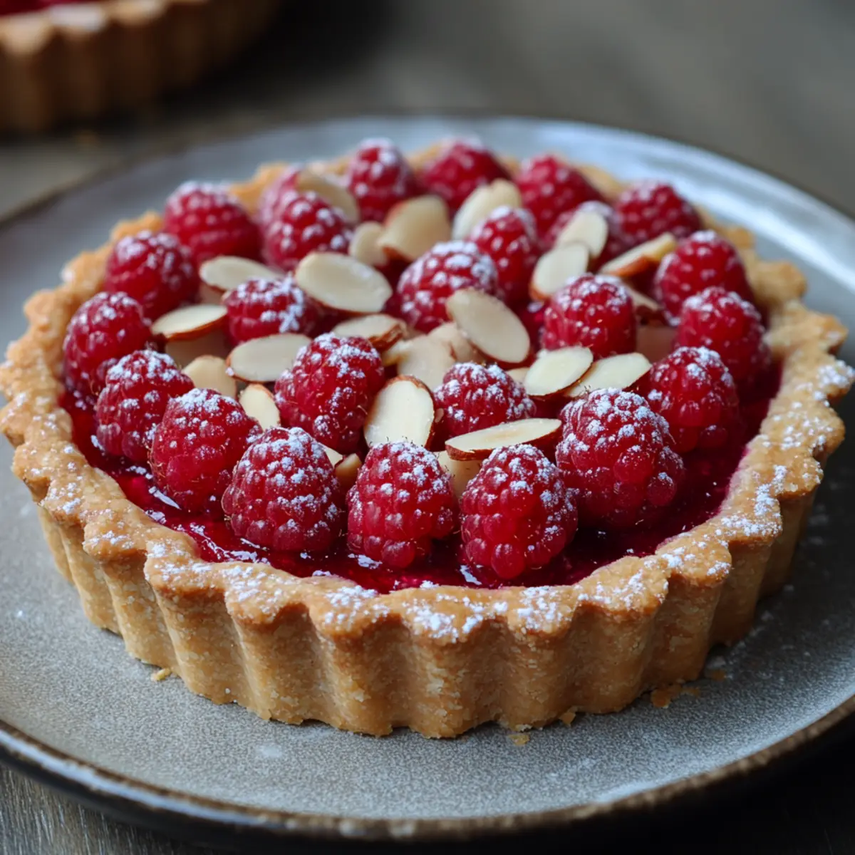 Raspberry Almond Tart