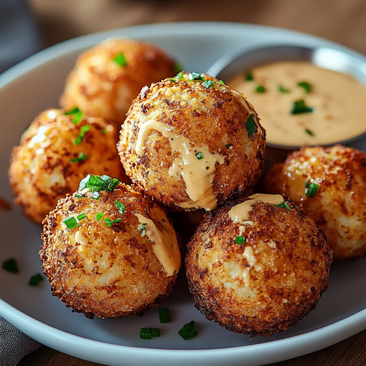 Reuben Balls with Spicy Thousand Island Dipping Sauce