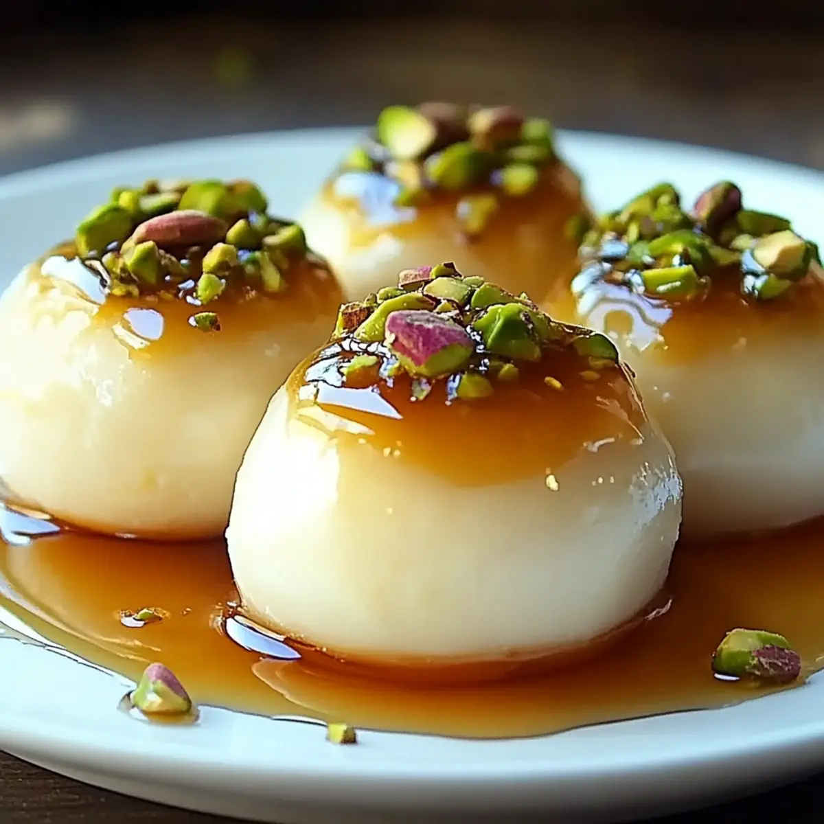 Ricotta Pistachio Honey Bites