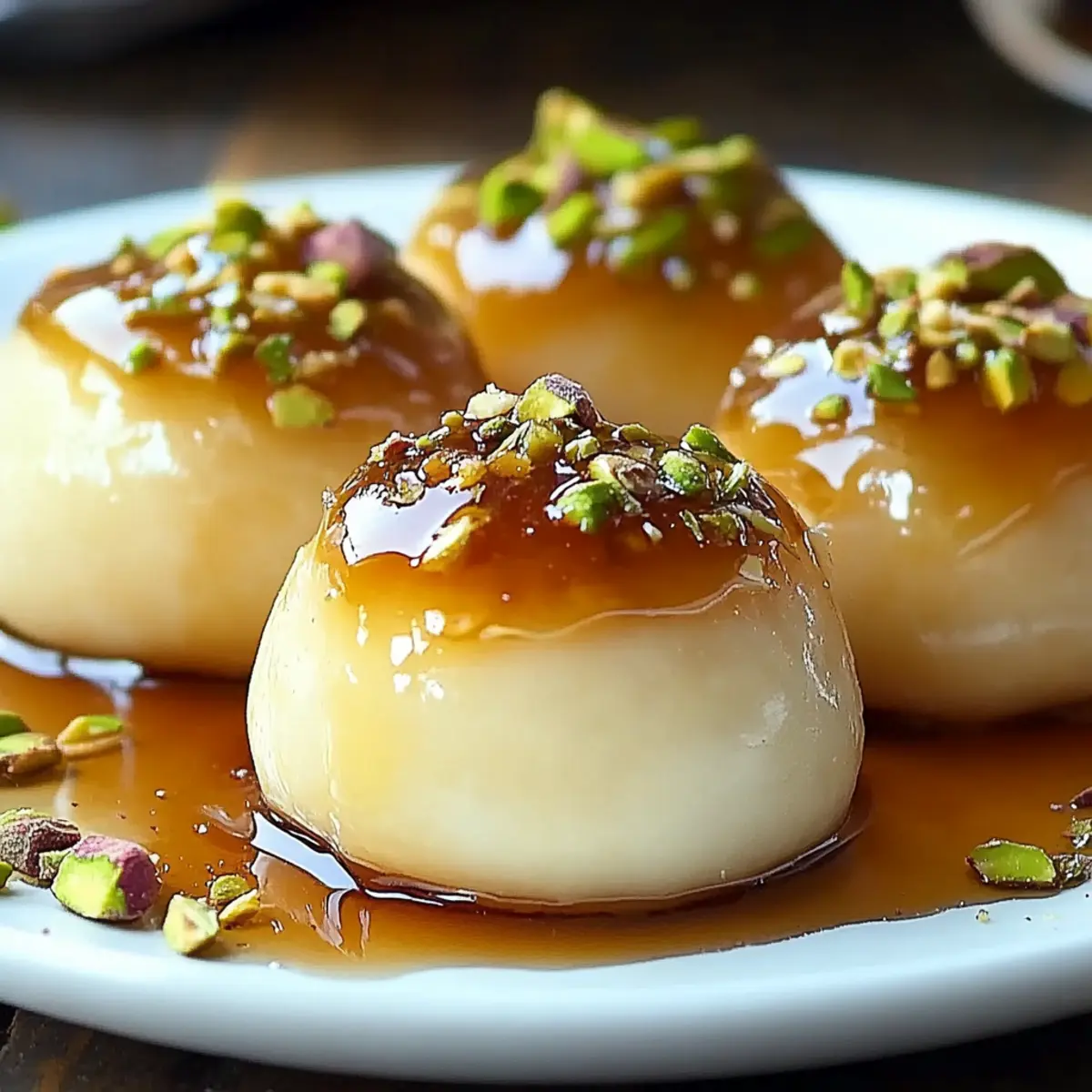 Ricotta Pistachio Honey Bites