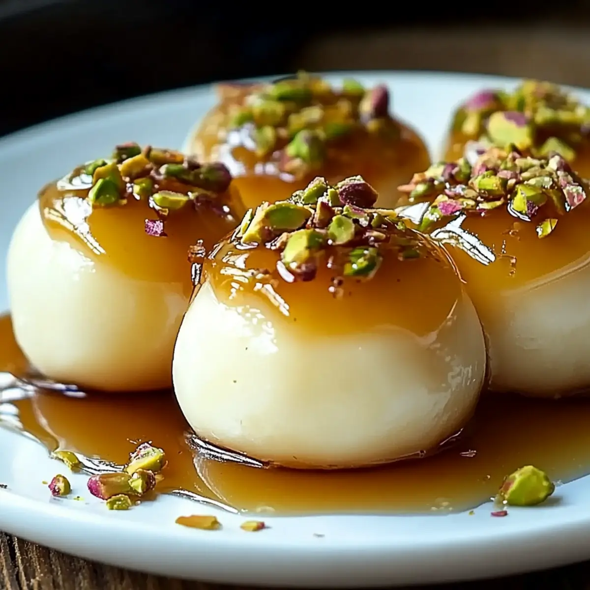 Ricotta Pistachio Honey Bites