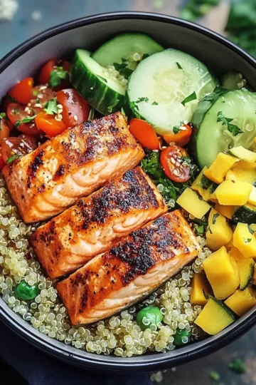 Salmon and Quinoa Bowl
