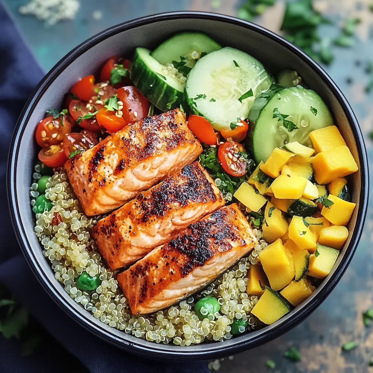 Salmon and Quinoa Bowl