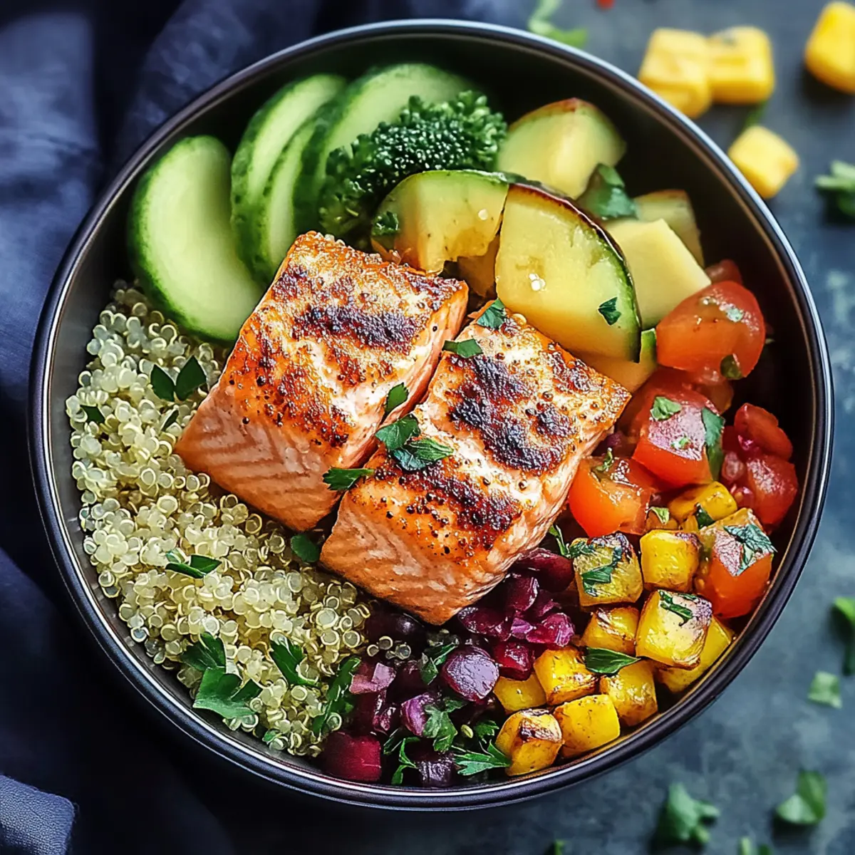 Salmon and Quinoa Bowl
