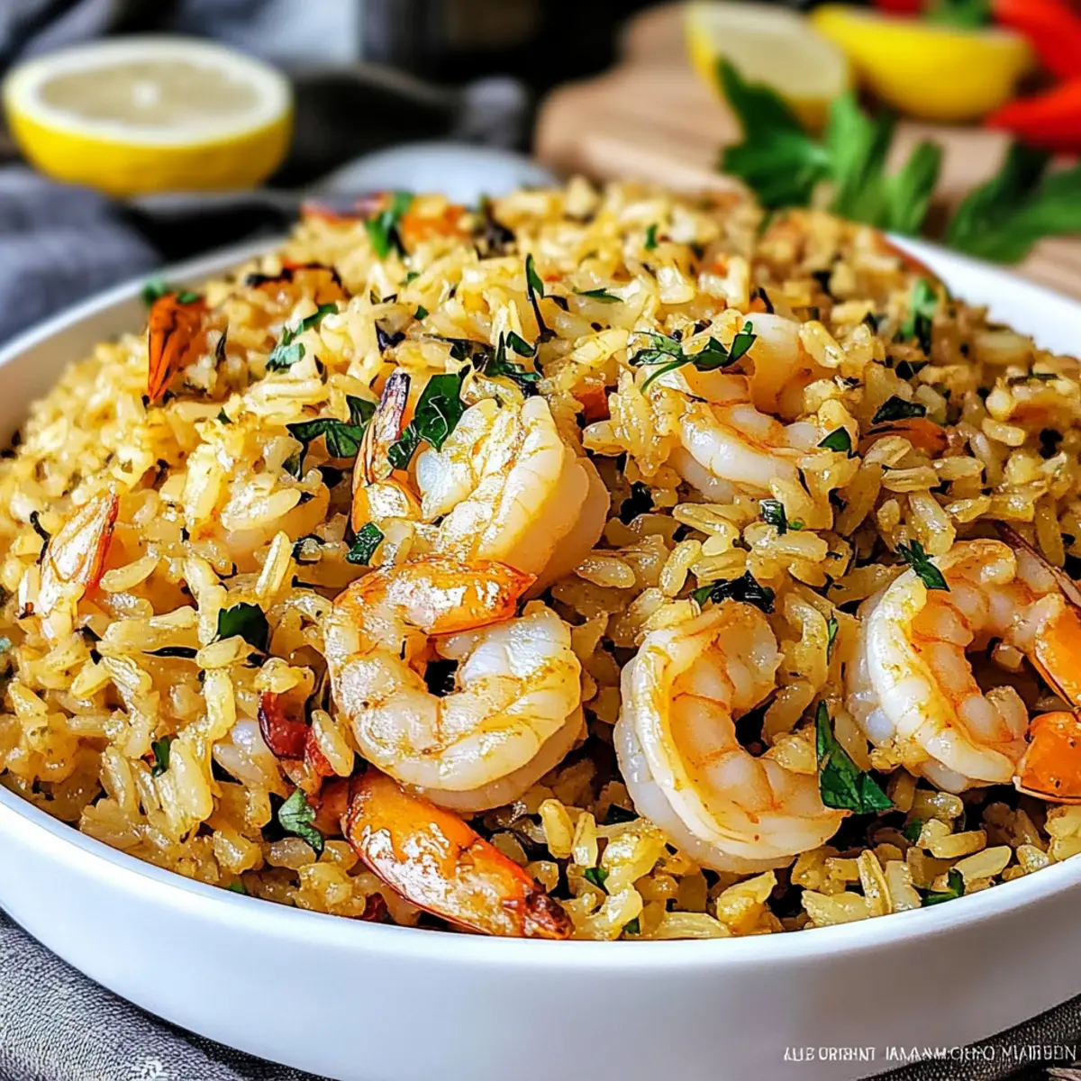 Shrimp Rice with Herbs