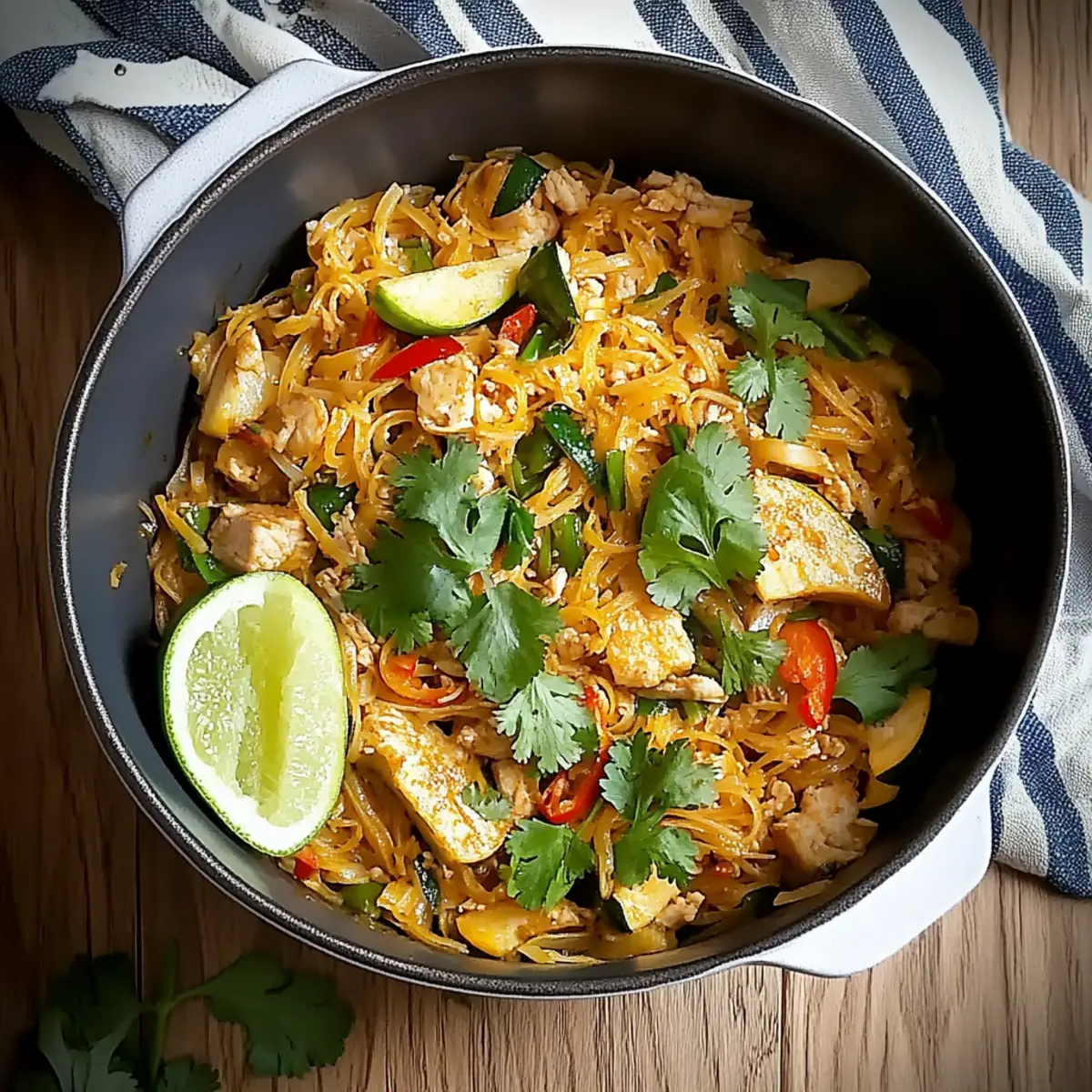 Spaghetti Squash Pad Thai