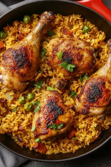 Spiced Golden Chicken Rice Dinner