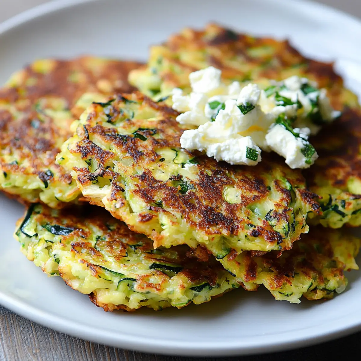 Zucchini and Feta Fritters