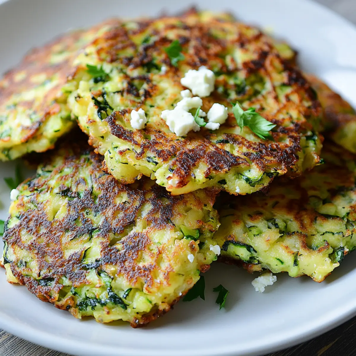 Zucchini and Feta Fritters