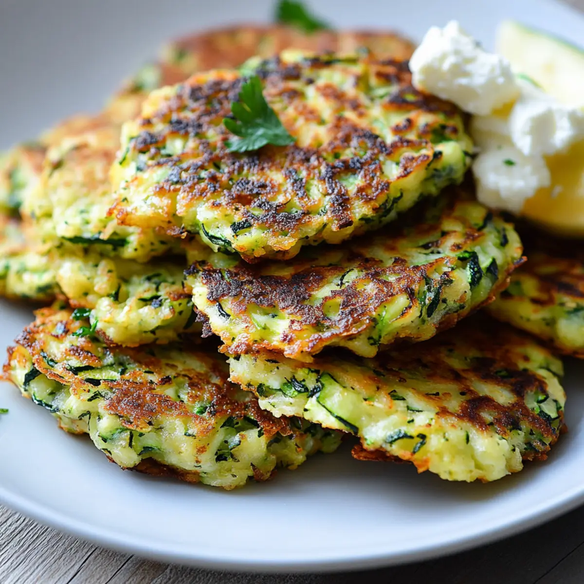 Zucchini and Feta Fritters