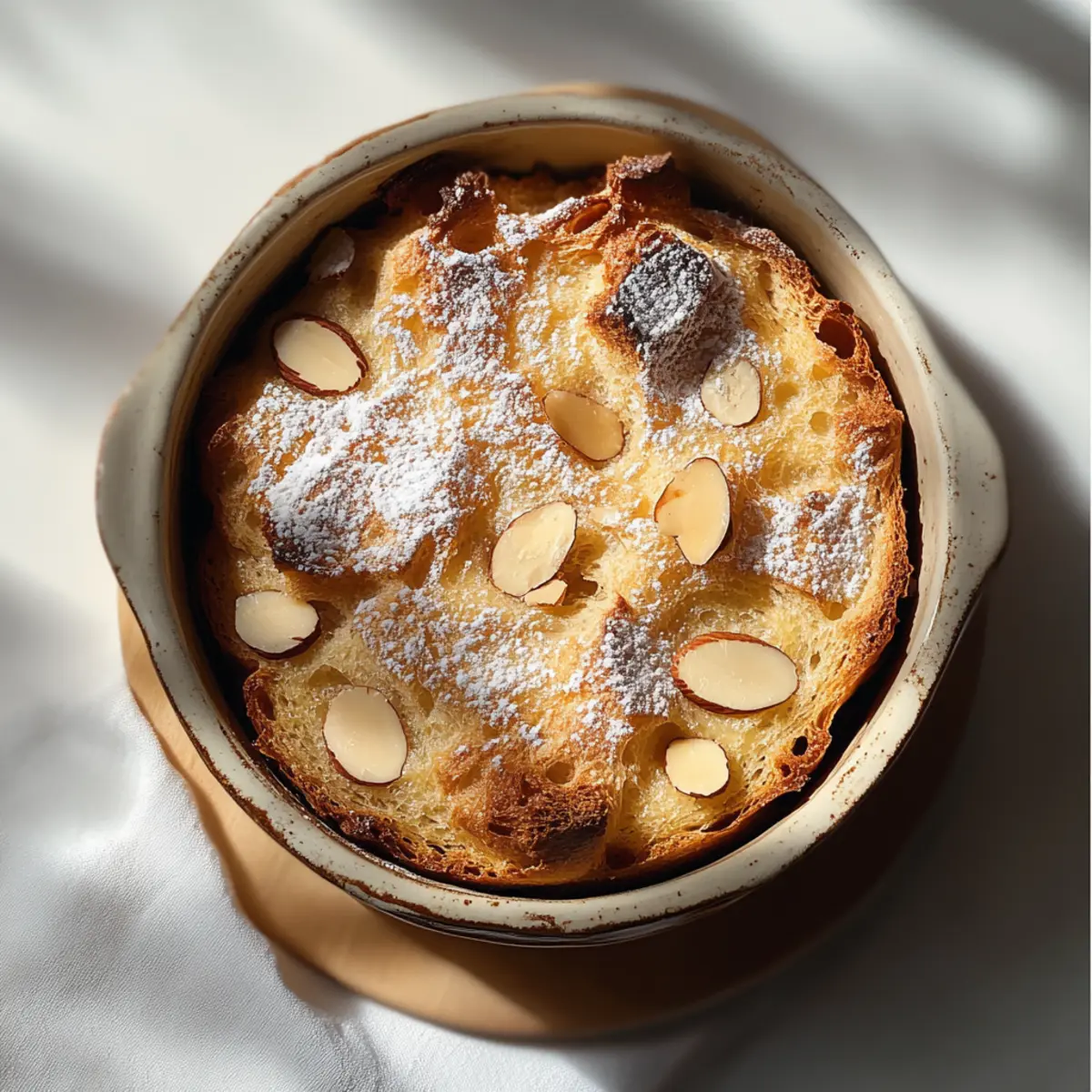 Almond Croissant Bread Pudding