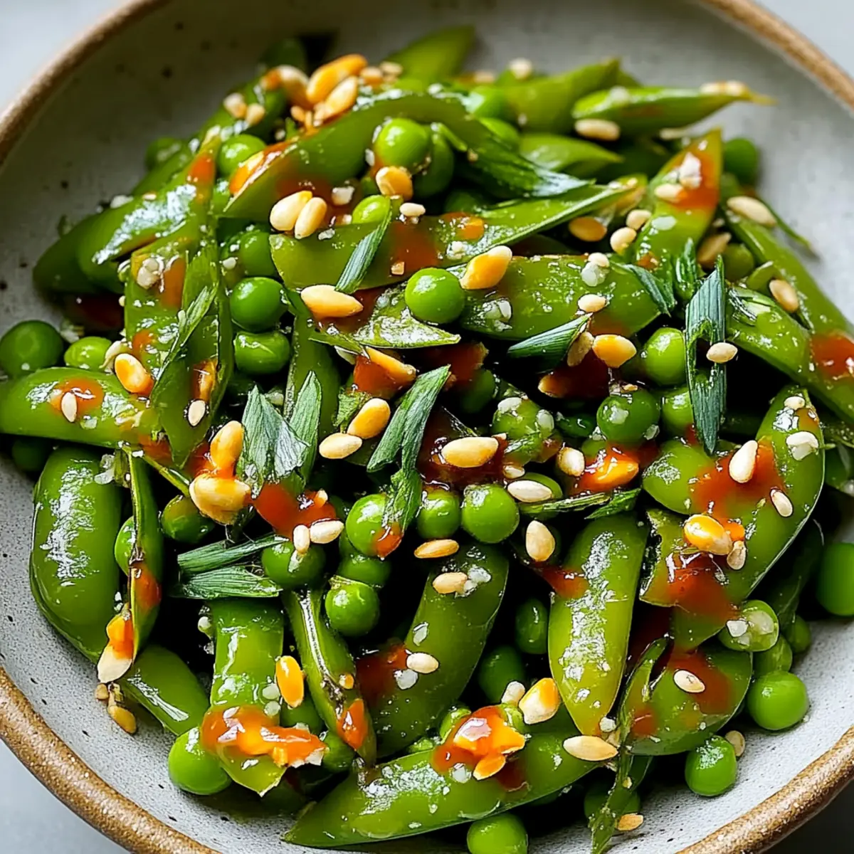 Chili Crisp Snap Pea Salad
