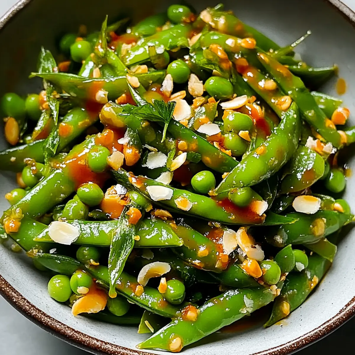 Chili Crisp Snap Pea Salad