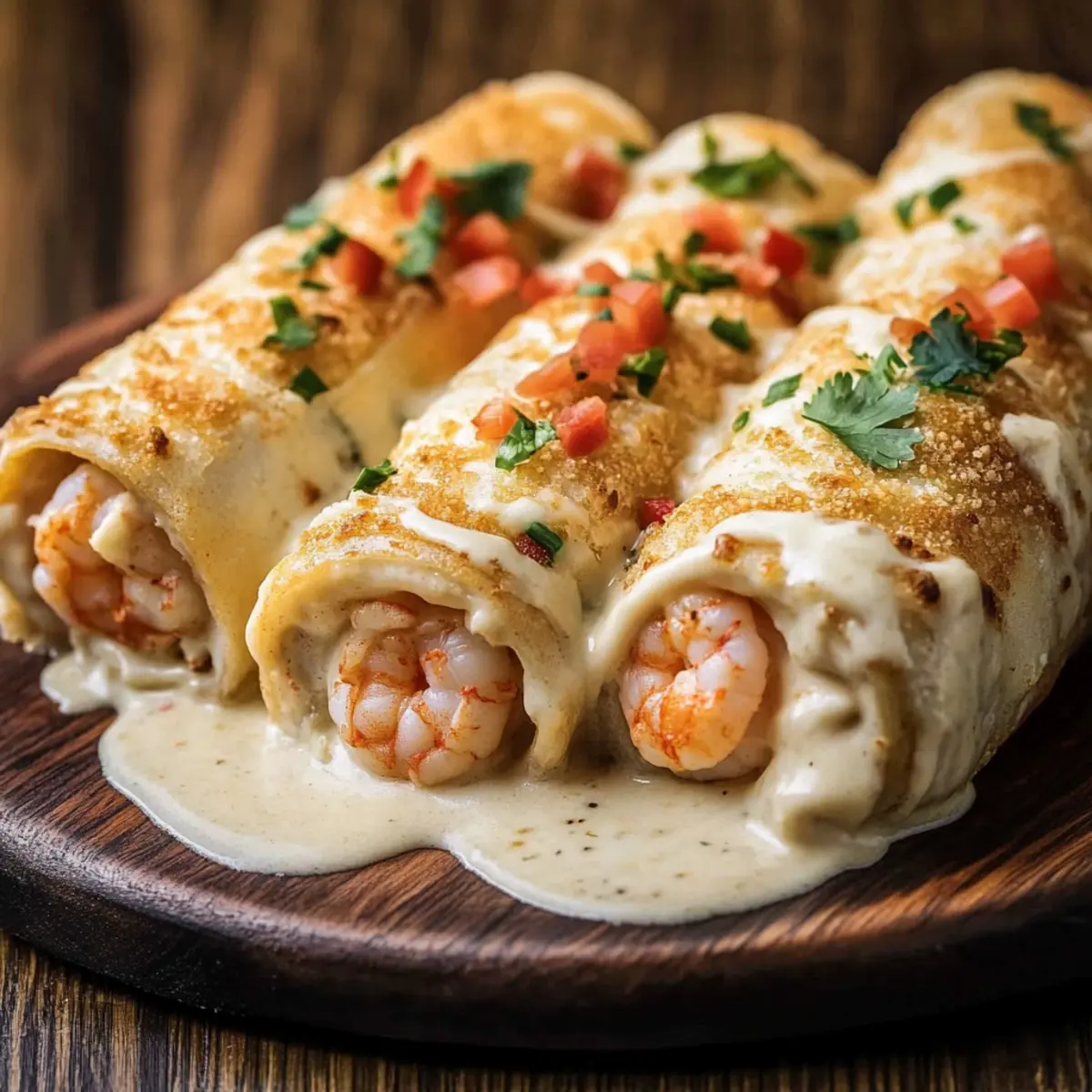 Crab Shrimp Queso Fiesta Rolls