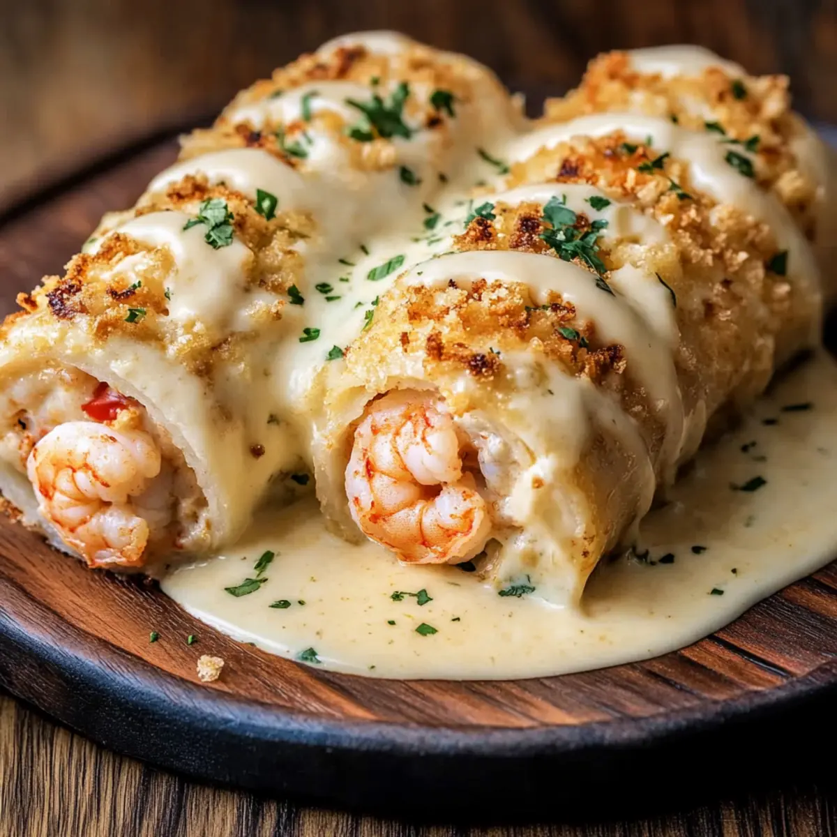 Crab Shrimp Queso Fiesta Rolls