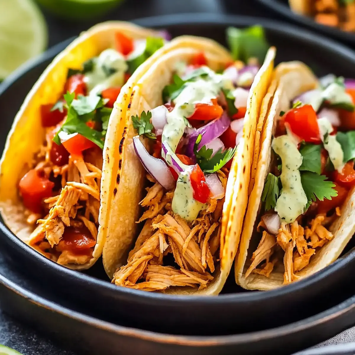 Crock Pot Chicken Tacos