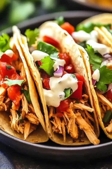 Crock Pot Chicken Tacos