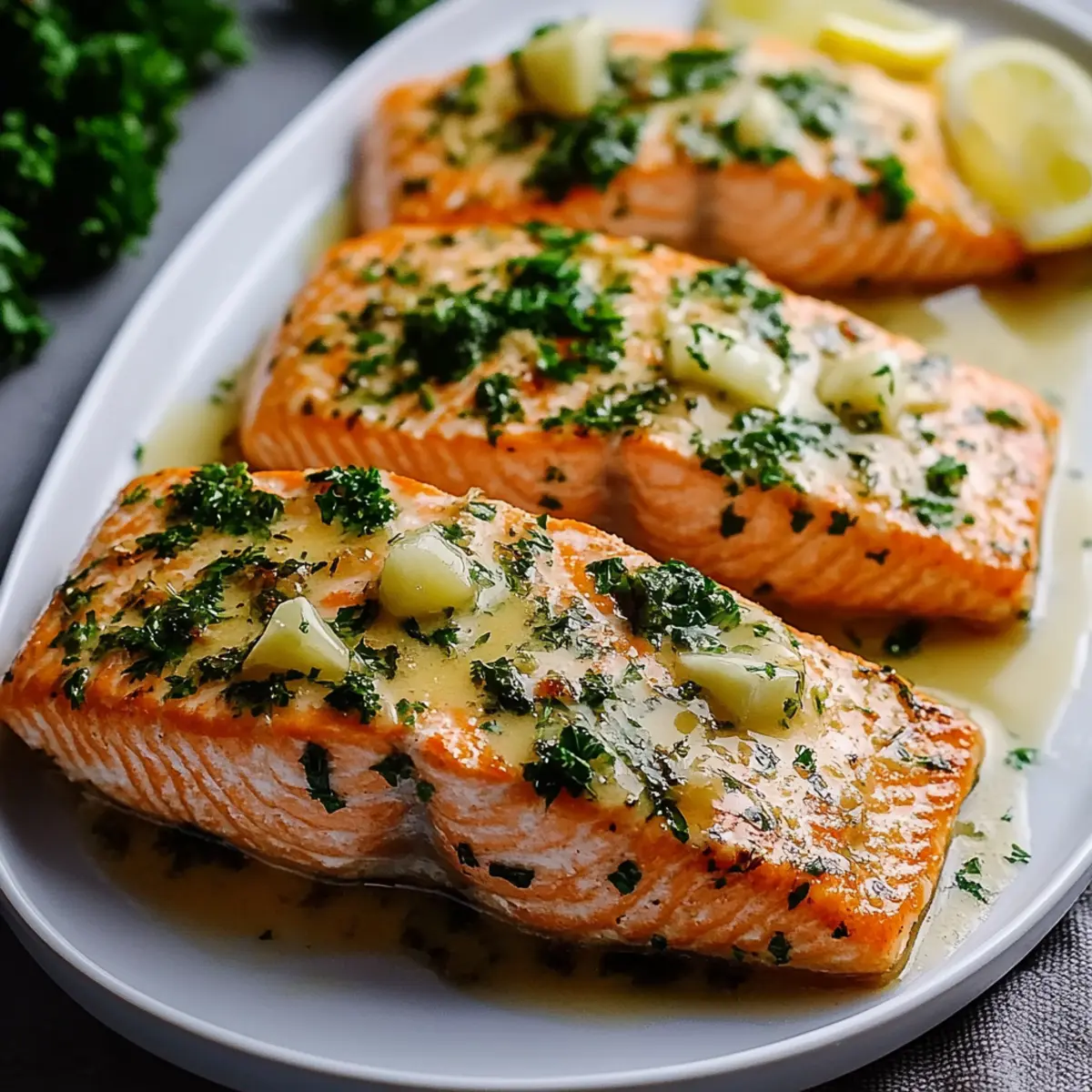 Garlic Butter Baked Salmon
