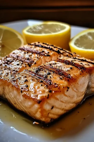 Grilled Salmon with Lemon