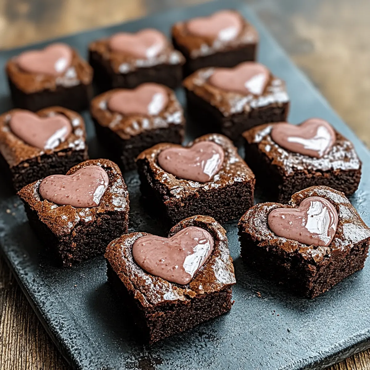 Heart-Shaped Brownies