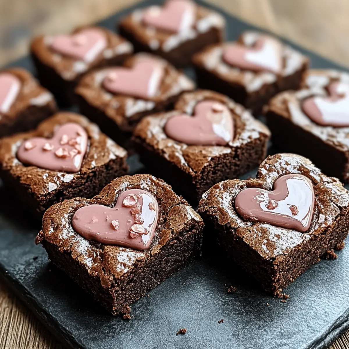 Heart-Shaped Brownies