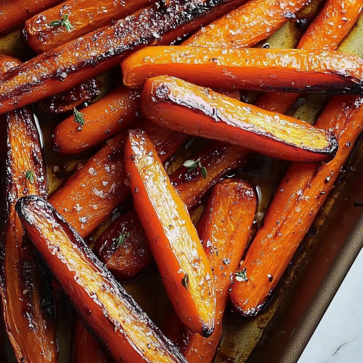 Honey Balsamic Roasted Carrots