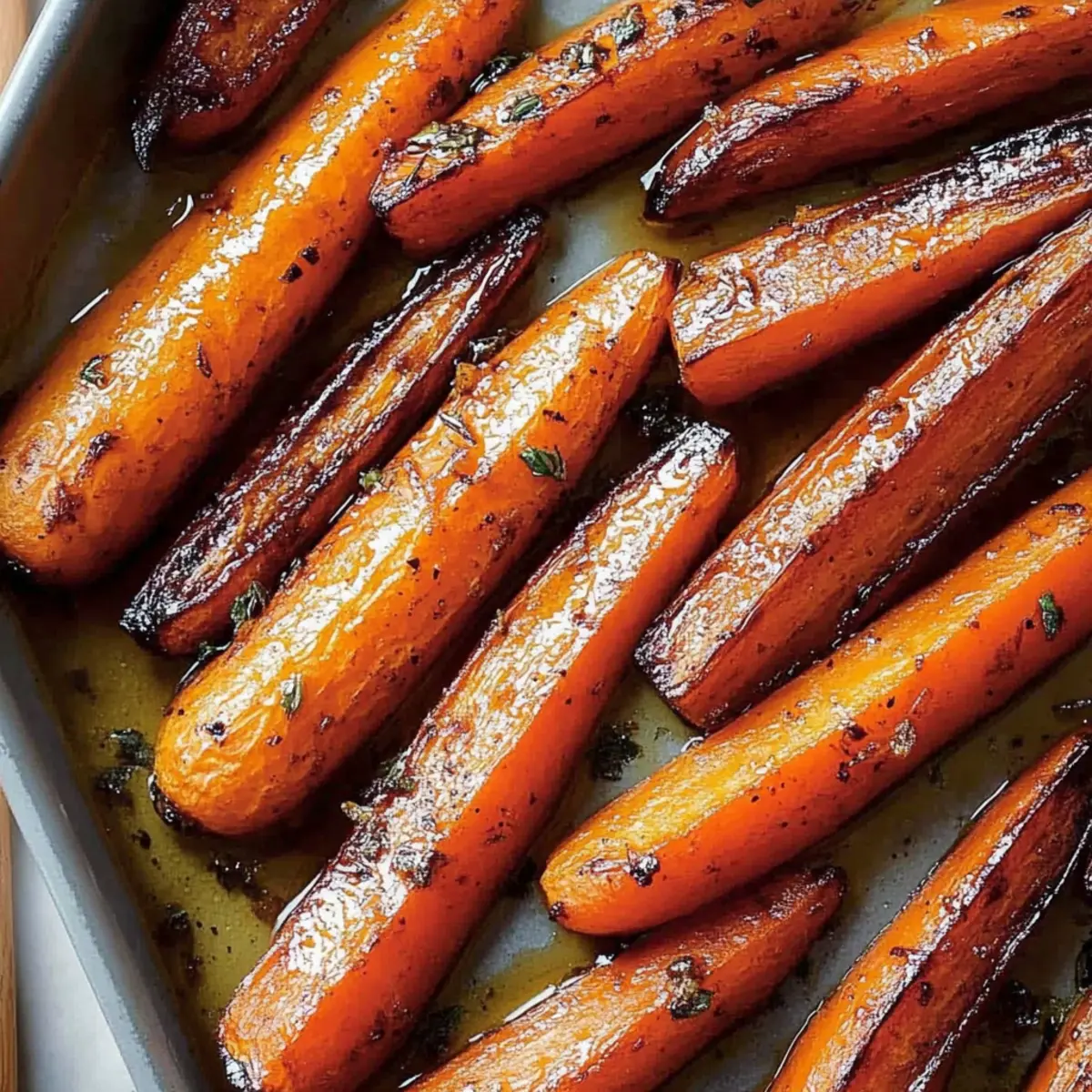 Honey Balsamic Roasted Carrots