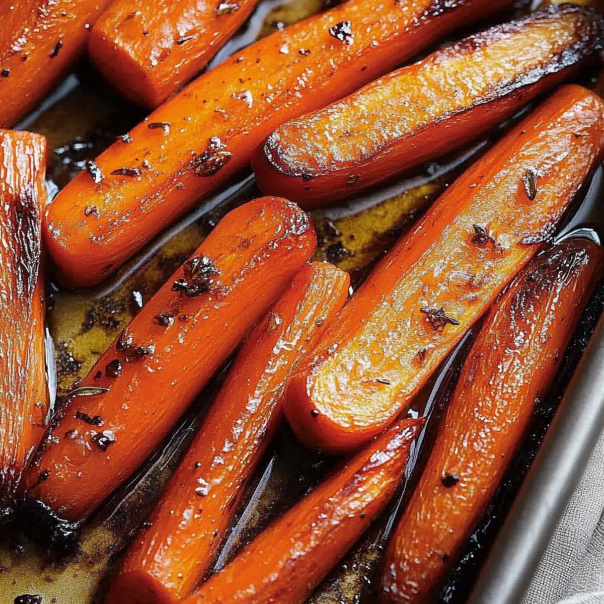 Honey Balsamic Roasted Carrots