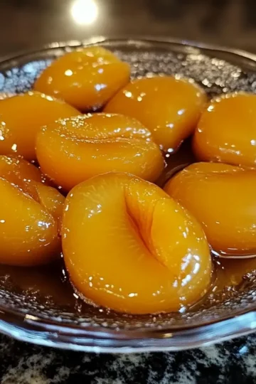 Maple Water Poached Apricots