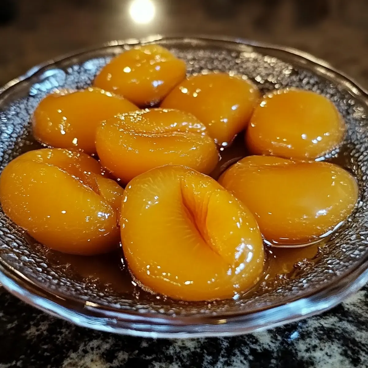 Maple Water Poached Apricots