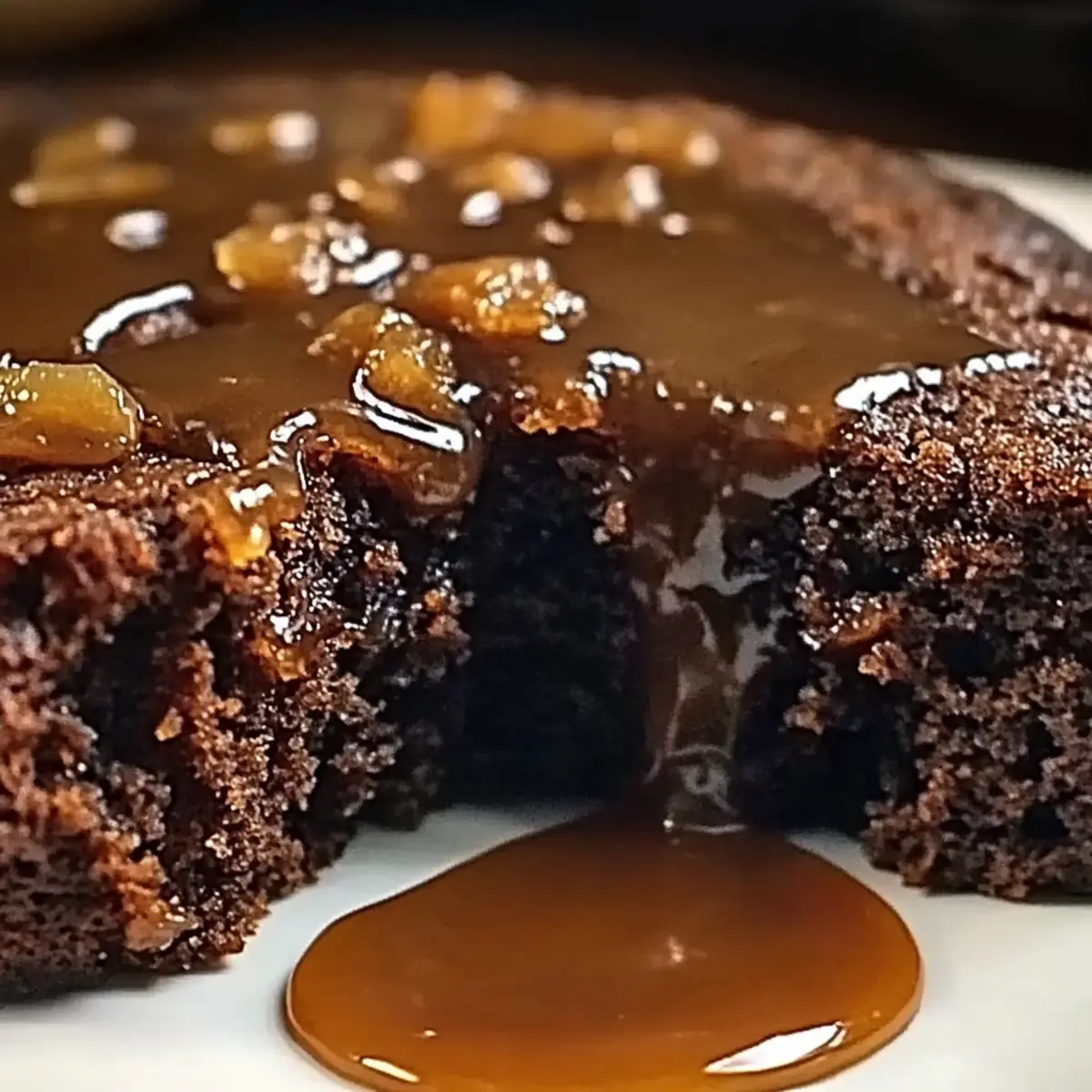 Moist Apple Date Molasses Cake